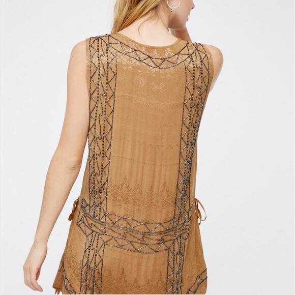 Free People Love Story Beaded Embroidered Dress - Picture 7 of 7